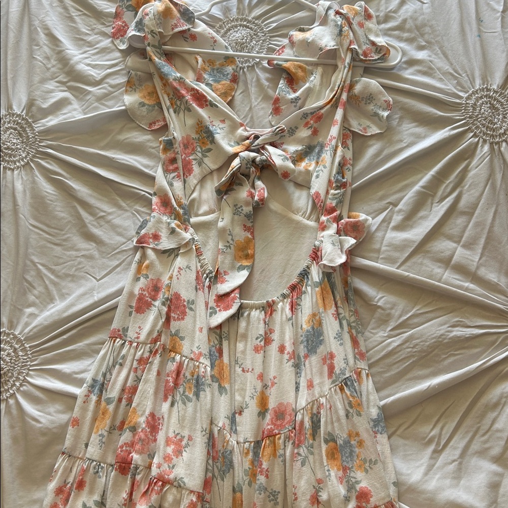 Floral Ruffle Mini Dress - Picture 2 of 2